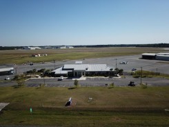 airport terminal aerial