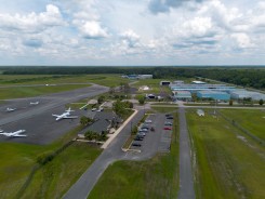 runways with airplane